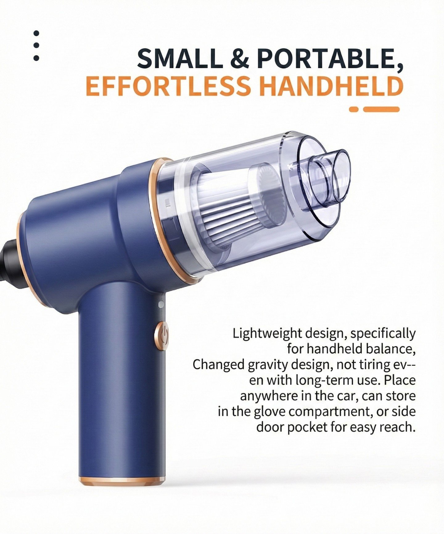 handheld vacuum cleaning car cup holder