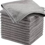 microfiber cleaning cloth wiping car dashboard