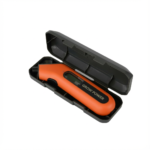 ETENWOLF T300 Digital Tire Pressure Gauge showing LED backlit display and measuring tire pressure on vehicle valve