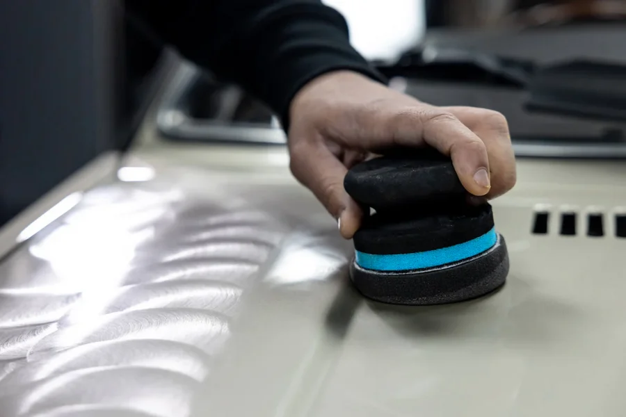 Apply Wax Faster: Use a Buffer to Apply Car Wax with soft foam finishing pads